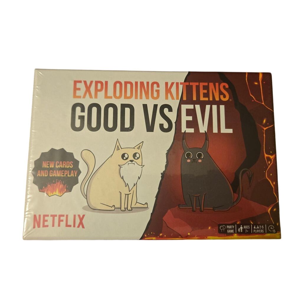 Exploding Kittens Good Vs. Evil Card Game NEW
